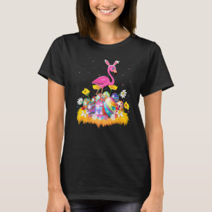 Camiseta Páscoa De Ave Flamingo, Cuta De Ovo Engraçada, Dom
