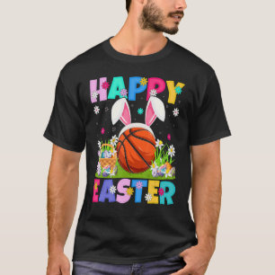 Camiseta Páscoa de basquetebol Felz pascoa Bunny Basball