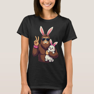 Camiseta Páscoa de Bigfoot Bunny Sasquatch