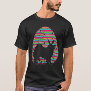 Camiseta Páscoa De Cão Samoyed Do Ovo Da Páscoa Da Vinta