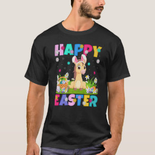 Camiseta Páscoa de coelhinho com Felz pascoa no domingo