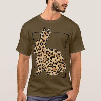Camiseta Páscoa de coelho-leopardo Dia das Palmas Domingos 