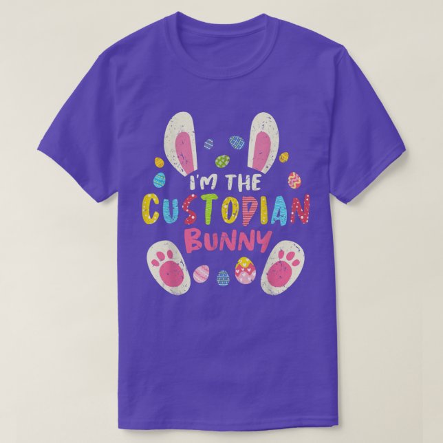 Camiseta Páscoa de custódia que corresponde ao rosto coelho (Frente do Design)