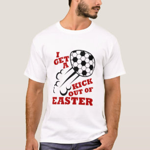 Camiseta Páscoa De Futebol Cute Eu Tiro Um Chute Da Páscoa