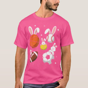 Camiseta Páscoa de futebol de basquetebol