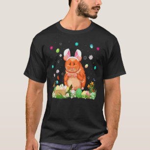 Camiseta Páscoa de Hamster Engraçado no Ovo da Páscoa domin