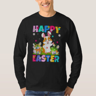 Camiseta Páscoa de Hamster Felz pascoa Bunny Hamster Doming