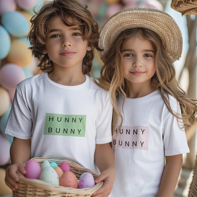 Camiseta Páscoa de Hunny Bunny Kids Adorável (Criador carregado)