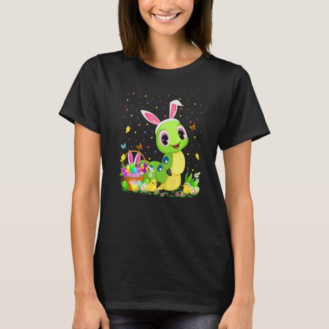 Camiseta Páscoa de lagartas de lagarta (Frente)