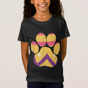 Camiseta Páscoa de Ovo Colorida Cão Engraçado Pata Pata