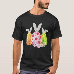 Camiseta Páscoa de Ovos Cortados Correspondendo Pajama Egg