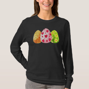 Camiseta Páscoa de Ovos Cortados Correspondendo Pajama Egg