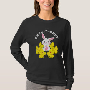 Camiseta Páscoa de Páscoa de pintinho de magneta de doming