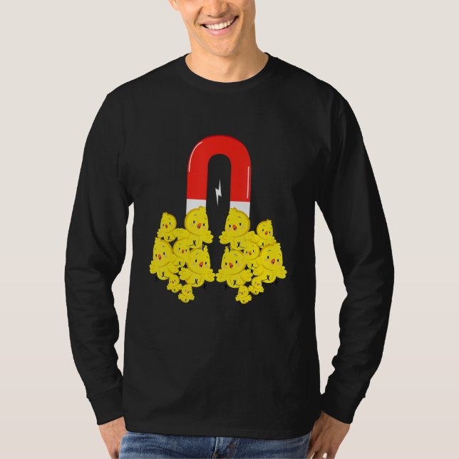 Camiseta Páscoa de Páscoa de pintinho de magneta  de doming (Frente)