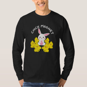 Camiseta Páscoa de Páscoa de pintinho de magneta de doming