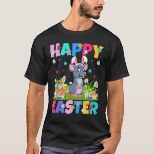 Camiseta Páscoa de Rat Felz pascoa Bunny Rat domingo