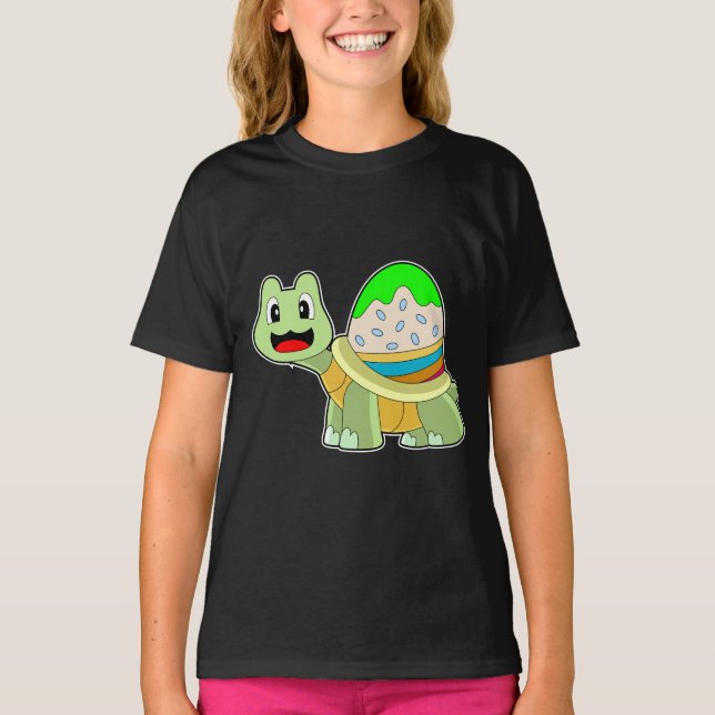 Camiseta Páscoa de tartaruga (Frente)