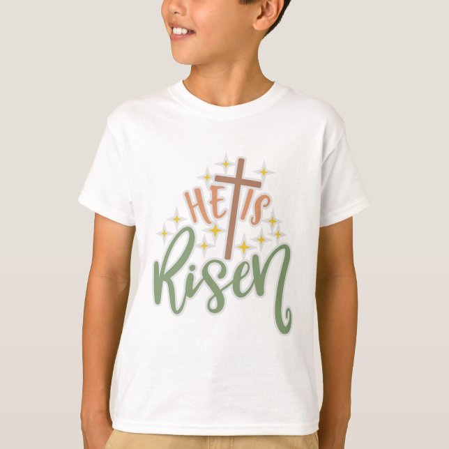Camiseta Páscoa Design Que Está Riscado (Frente)