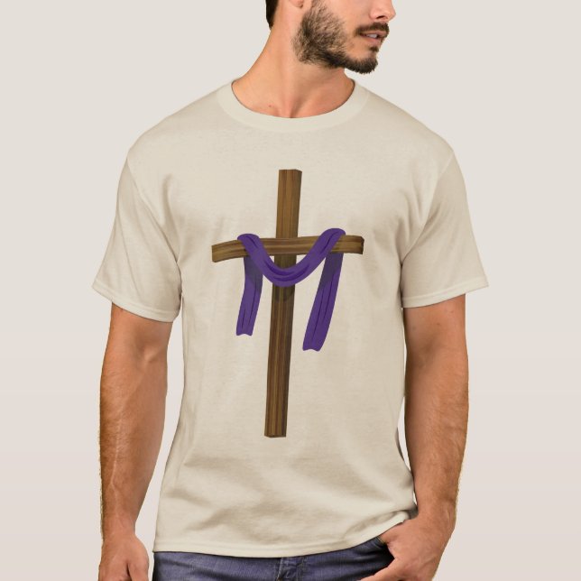 Camiseta Páscoa Dia de Ressurreição de Violações Cruzadas e (Frente)