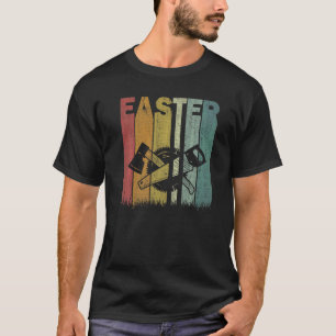 Camiseta Páscoa Dia do Carpinteiro Páscoa com gráfo retrogr