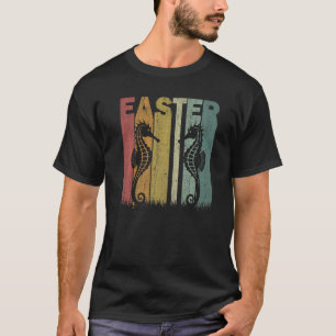 Camiseta Páscoa Dia do Cavalo-da-costa retrorreflector Pásc