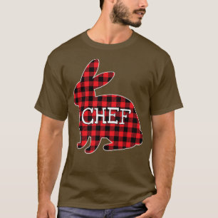Camiseta Páscoa Dia Figurino Xadrez Vermelha  Coelho Gráfic