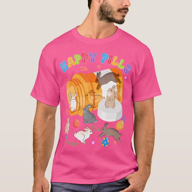 Camiseta Páscoa Dia Pharm Tech Pharmace Egg Hunt Happy Que (Frente)