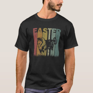 Camiseta Páscoa Dia Rough Collie Dog Páscoa Gráfico C