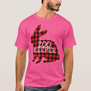Camiseta Páscoa Dia Vermelho Xadrez Coelho Gráfico Coelho Z