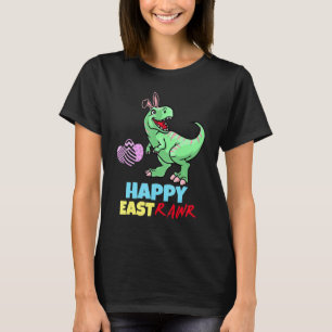 Camiseta Páscoa Dinossauro Feliz Eastrawr T Rex Dinossaur O