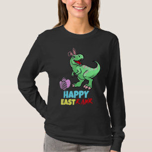 Camiseta Páscoa Dinossauro Feliz Eastrawr T Rex Dinossaur O