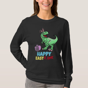 Camiseta Páscoa Dinossauro Feliz Eastrawr T Rex Dinossaur O