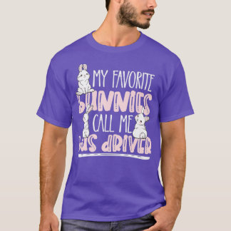 Camiseta Páscoa Divertida Os Meus Bunnis Favoritos Chamam-m
