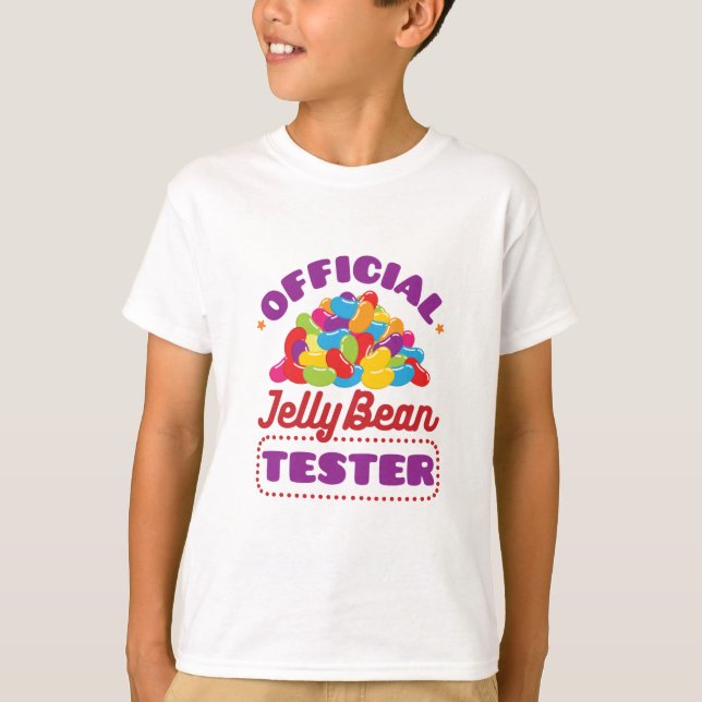 Camiseta Páscoa do Jelly Bean Tester Oficial (Frente)
