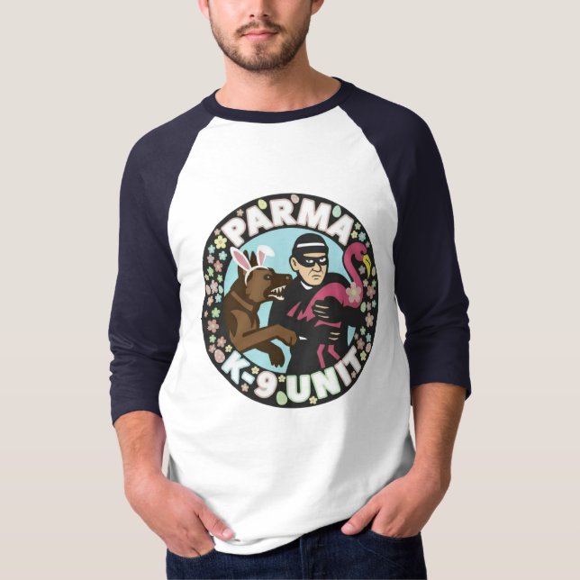 Camiseta Páscoa do k9 de parma (Frente)