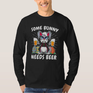 Camiseta Páscoa Domingo Vestir Uma Caçada De Ovo De Cerveja