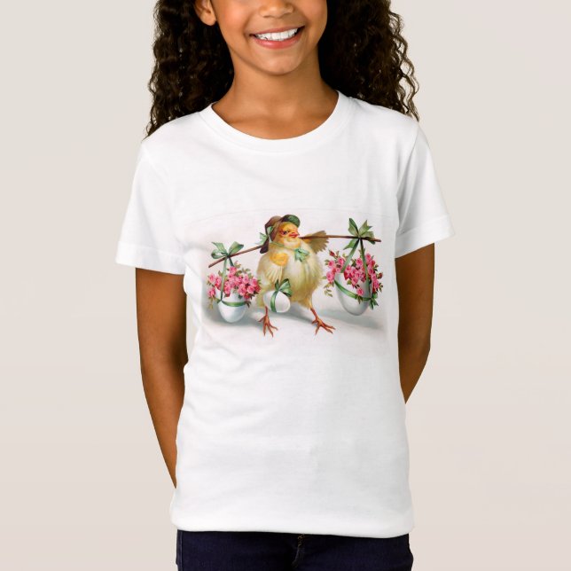 Camiseta Páscoa e flores (Frente)