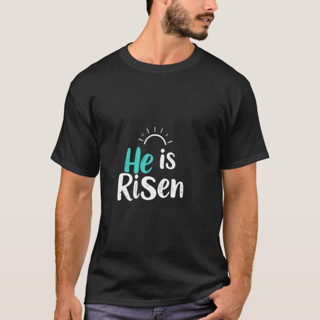 Camiseta Páscoa Ele Ressuscitou (Frente)