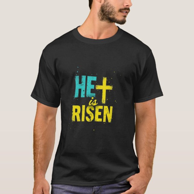 Camiseta Páscoa Ele Ressuscitou  1 (Frente)