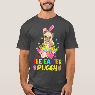 Camiseta Páscoa Engraçada Cachorro De Ovos De Orelha Coelho