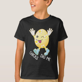 Camiseta Páscoa Engraçada Comigo Galinhas