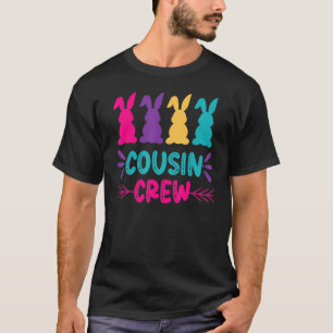 Camiseta Páscoa Engraçado Cousin Crew Bunnies Correspondend