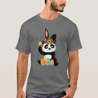 Camiseta Páscoa Engraçado Dia Fofo Panda Coelhinho Ovos de