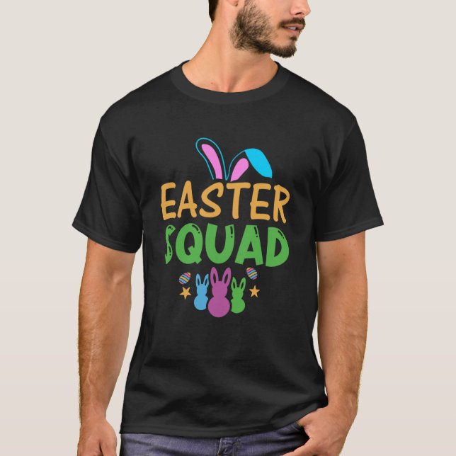 Camiseta Páscoa Esquadrão Crianças Jovens Dia de Páscoa Coe (Frente)