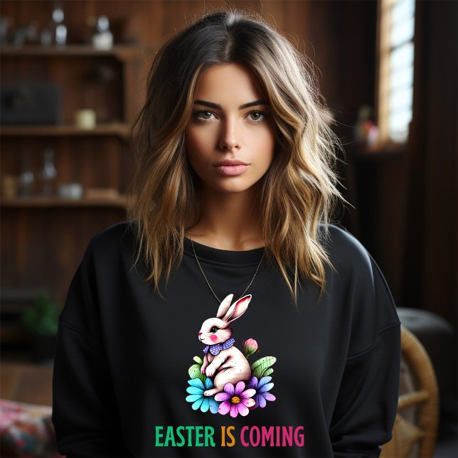 Camiseta Páscoa está chegando - Kawai (Criador carregado)