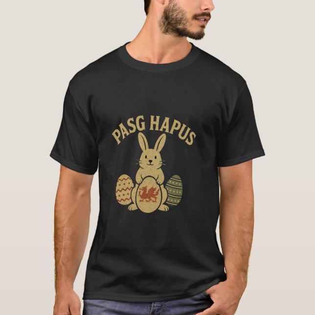 Camiseta Páscoa Feliz - Feliz Páscoa Galês (Frente)