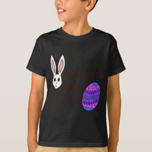 Camiseta Páscoa Fofo Emocionado Com Citação Engraçada de Tr
