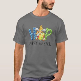 Camiseta Páscoa Gnomos Bunny Gnomo Abraço Ovos de Páscoa Fe