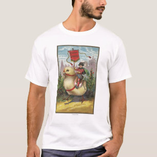 Camiseta Páscoa GreetingsPrince sobre um pintinho