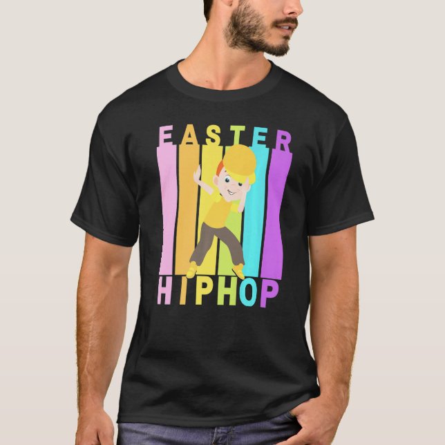 Camiseta Páscoa Hip Hop Dance Love Dab Holiday Funny Kids B (Frente)